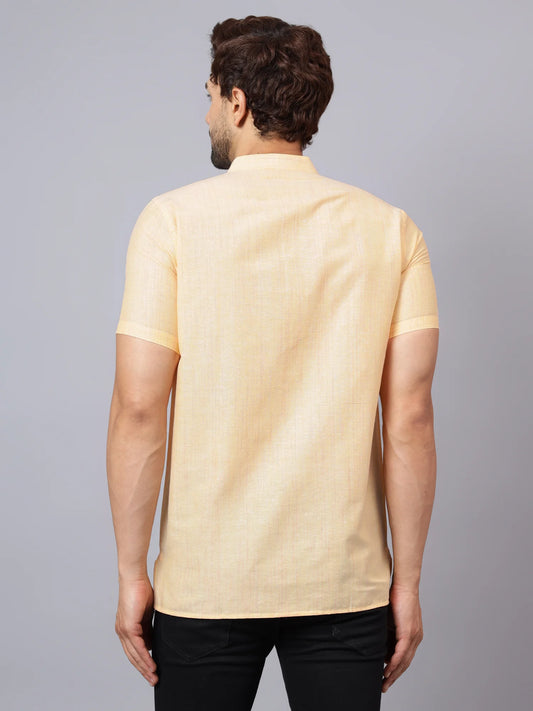 Cotton Textured Half Kurta