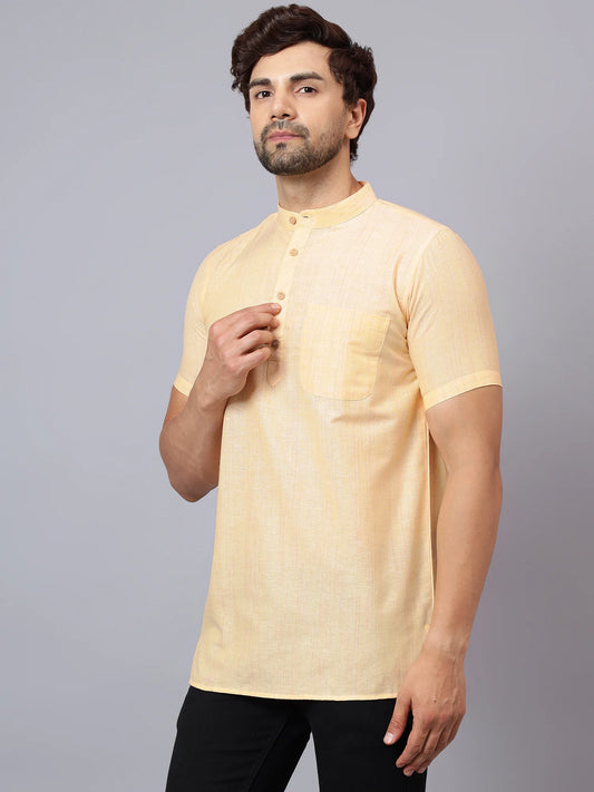 Cotton Textured Half Kurta