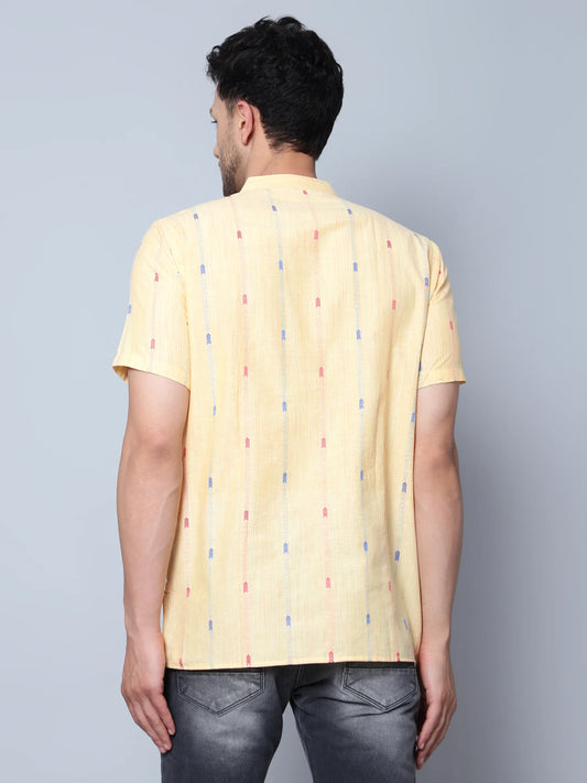 Cotton Kurta Multicolor Stripes