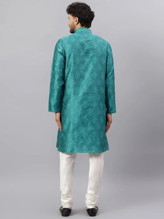 Jacquard Floral Kurta Set