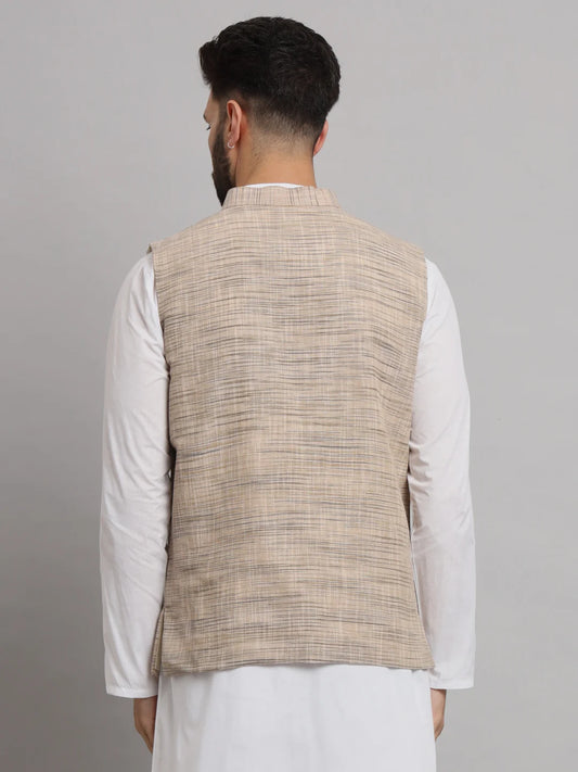 Khadi Cotton Texture Sadri