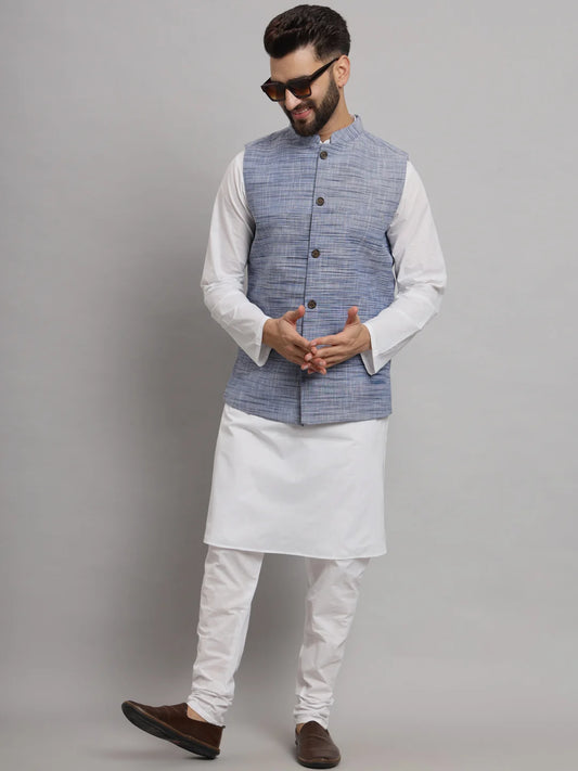 Khadi Cotton Texture Sadri