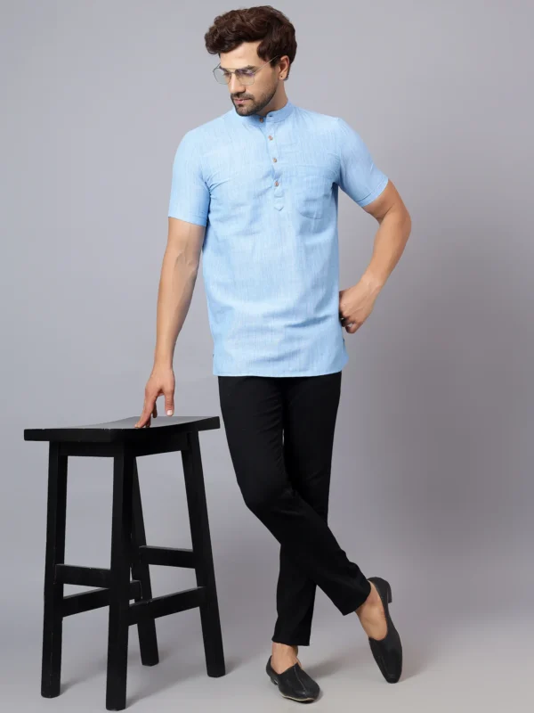 Cotton Textured Half Kurta