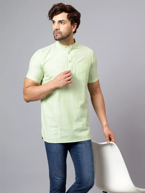 Cotton Textured Half Kurta