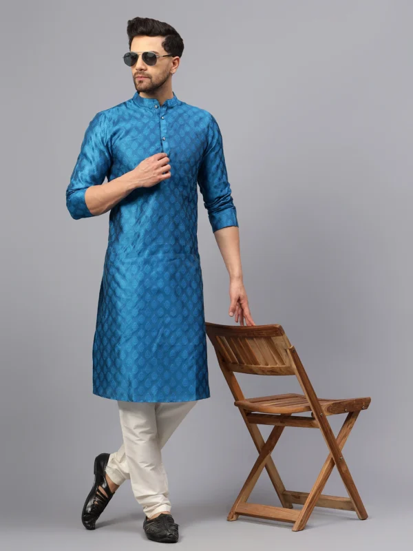 Jacquard Print Kurta