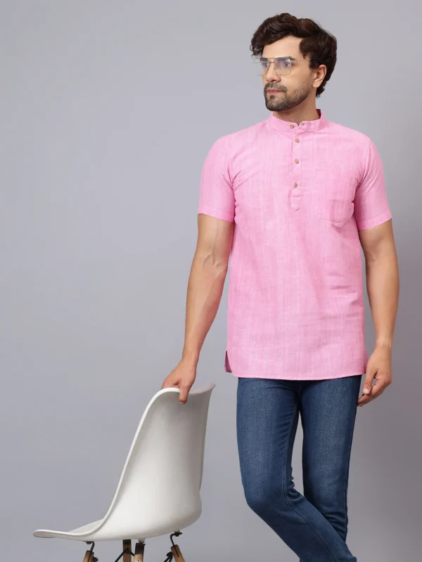 Cotton Textured Half Kurta