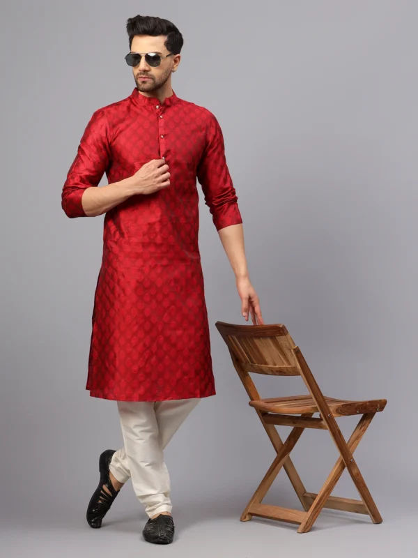 Jacquard Print Kurta