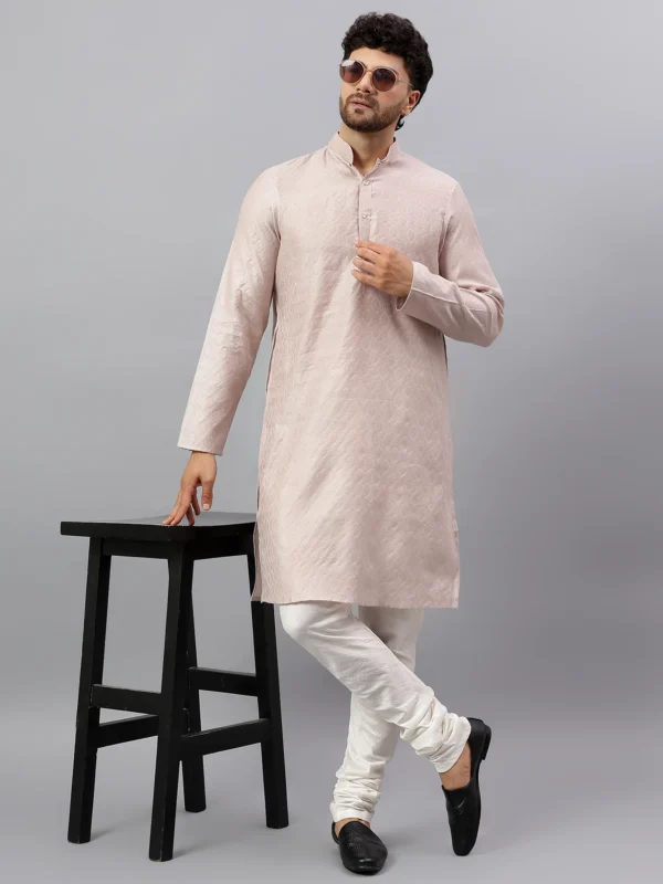 Jacquard Print Kurta Set