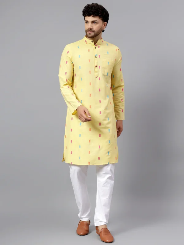 Multy Brick Cotton Kurta