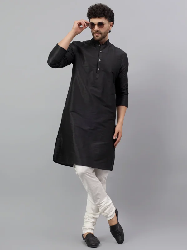Men's Dupion Plain Kurta