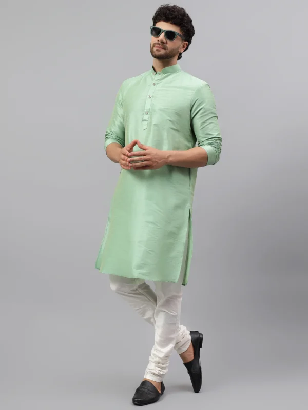 Men's Dupion Plain Kurta
