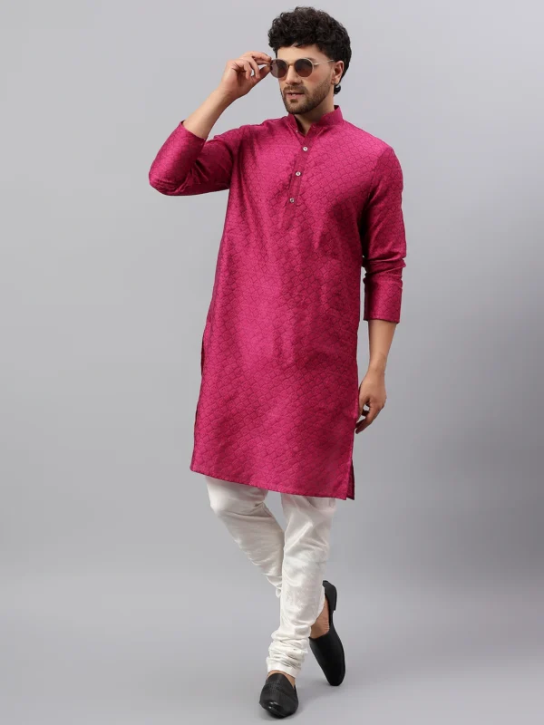 Jacquard Print Kurta Set