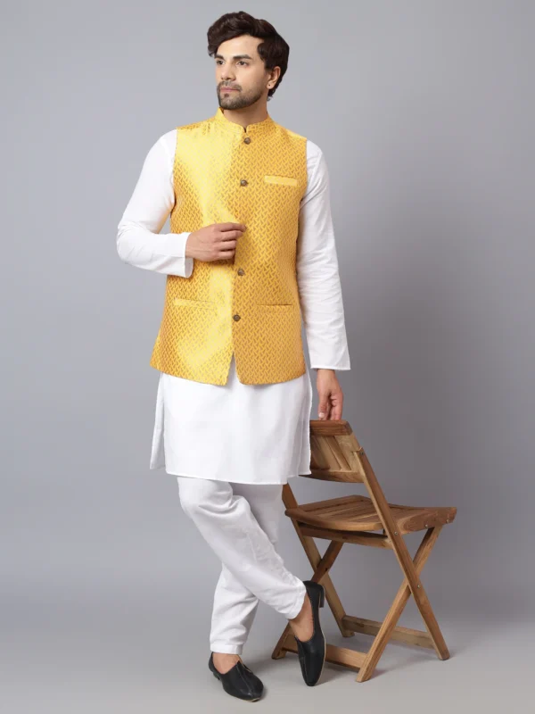 Silk Banarsi Nehru Jacket