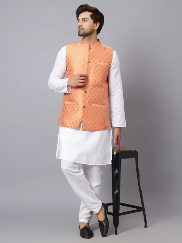 Silk Banarsi Nehru Jacket