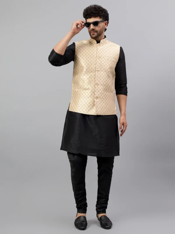 Silk Banarsi Nehru Jacket