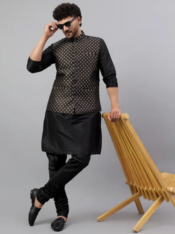 Silk Banarsi Nehru Jacket