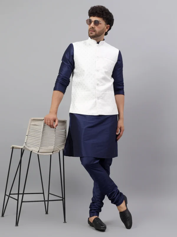 Silk Banarsi Nehru Jacket