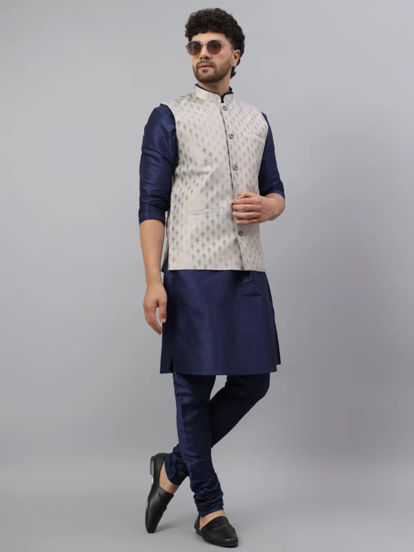 Silk Banarsi Nehru Jacket