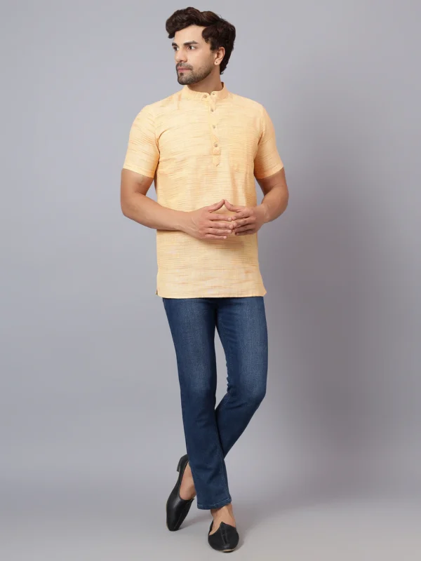 Men's Cotton Blend Short Kurta