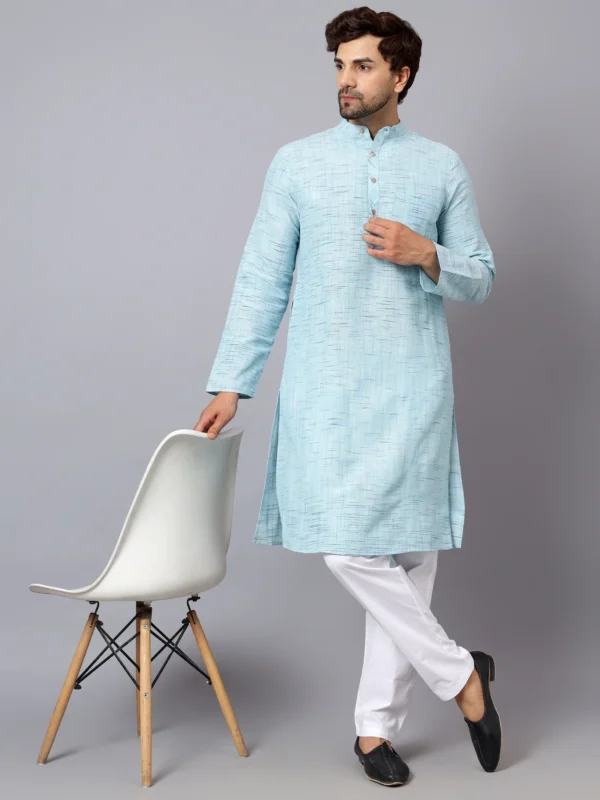 Cotton Kurta khadi Checkered Pattern