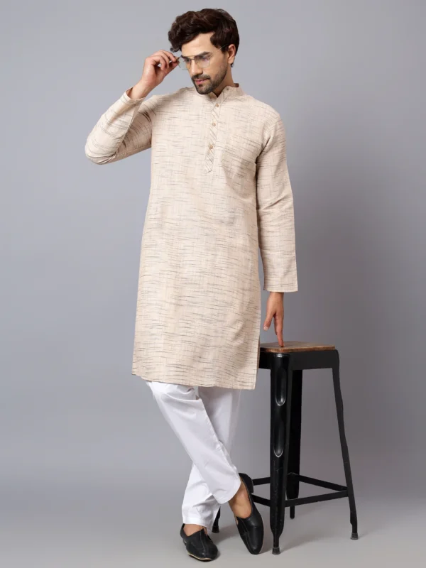Cotton Kurta khadi Checkered Pattern